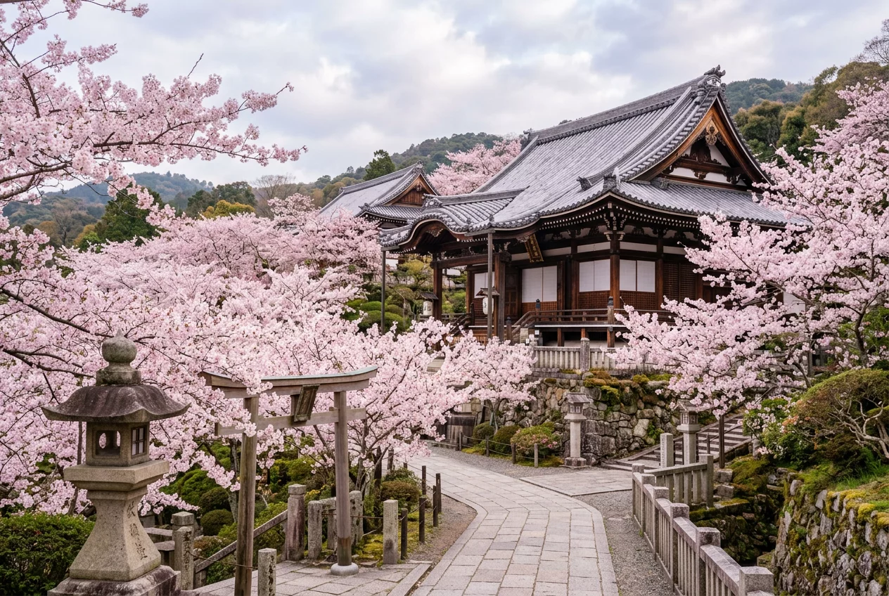 Cherry blossoms in Japan